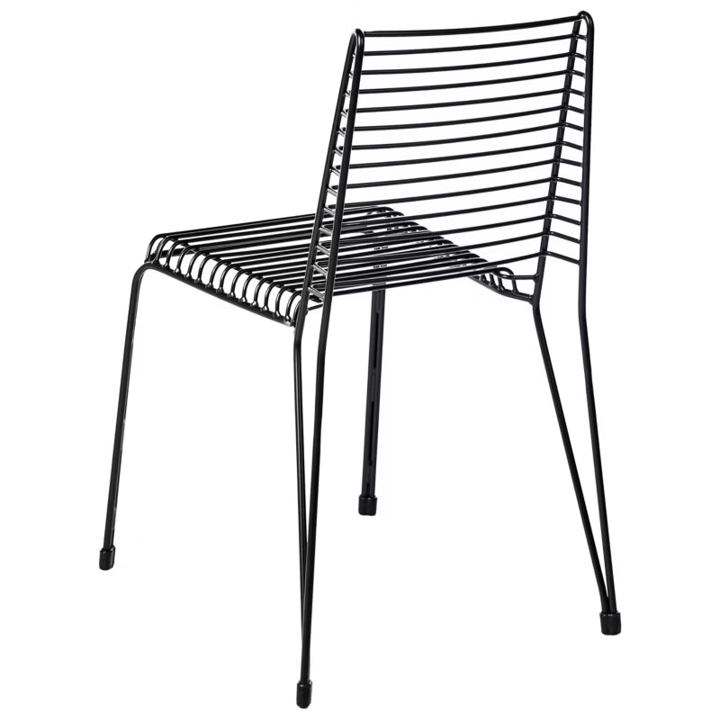 Havebordsstol Chieve 49x57 cm Sort Stål 2 Stk