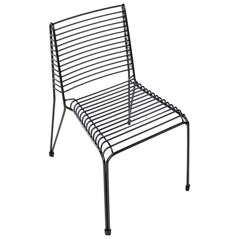Havebordsstol Chieve 49x57 cm Sort Stål 2 Stk