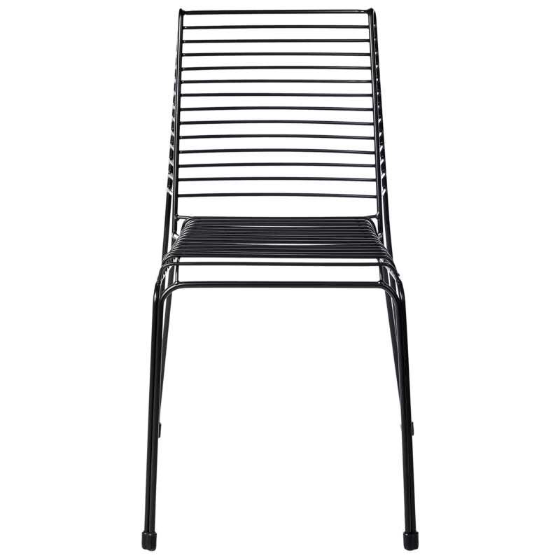 Havebordsstol Chieve 49x57 cm Sort Stål 2 Stk