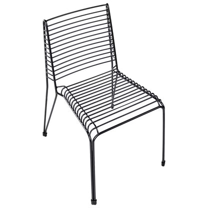 Havebordsstol Chieve 49x57 cm Sort Stål 2 Stk