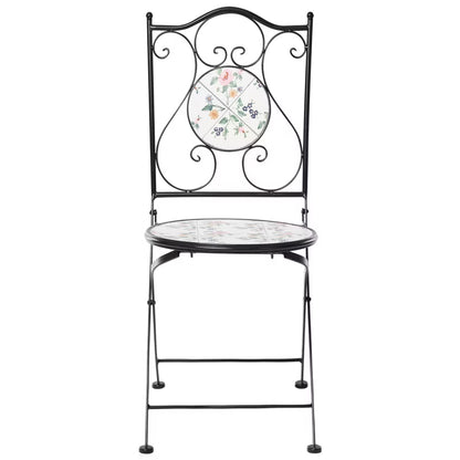 Havebordsstol Collio 40x45x90 cm Sort 2 Stk