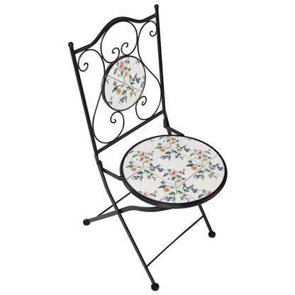 Havebordsstol Collio 40x45x90 cm Sort 2 Stk