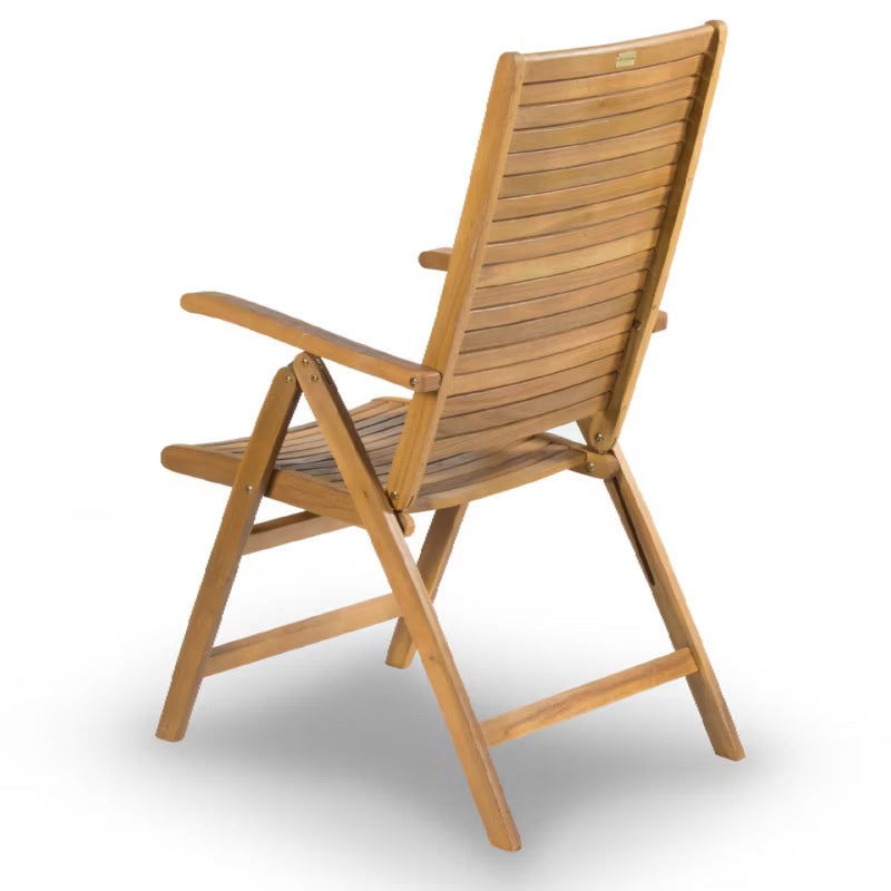 Havebordsstol FDZN 4101-T 58x74x105 cm Brun Akacietræ