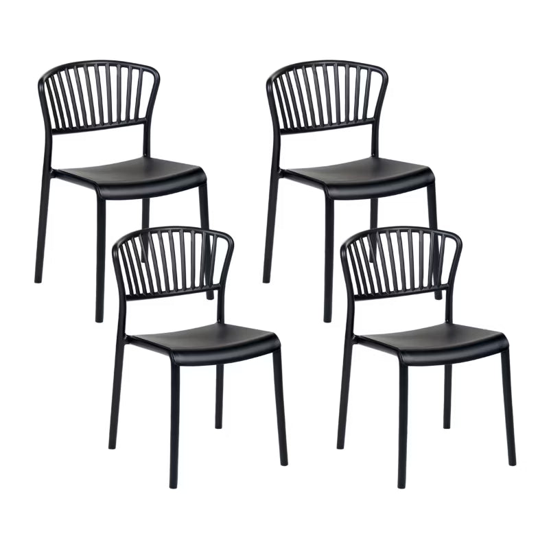 Havebordsstol Gela 45x50x78 cm Sort 4 Stk.
