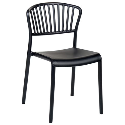Havebordsstol Gela 45x50x78 cm Sort 4 Stk.