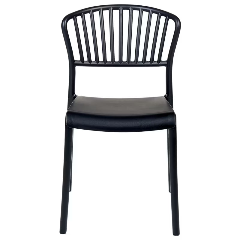 Havebordsstol Gela 45x50x78 cm Sort 4 Stk.