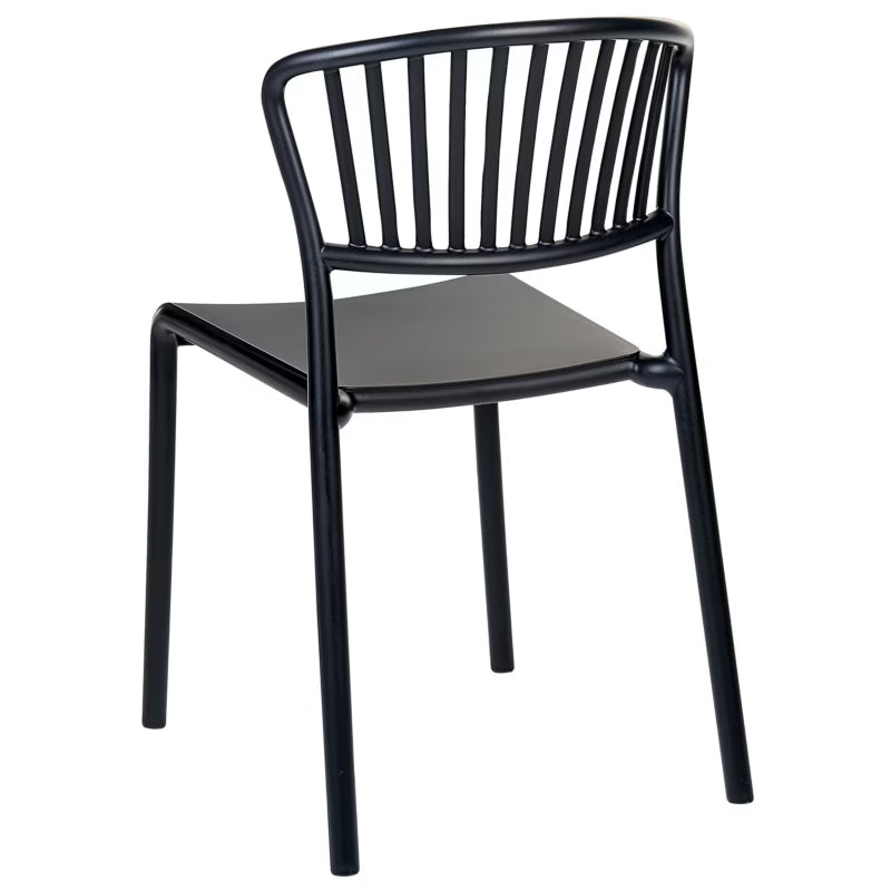 Havebordsstol Gela 45x50x78 cm Sort 4 Stk.
