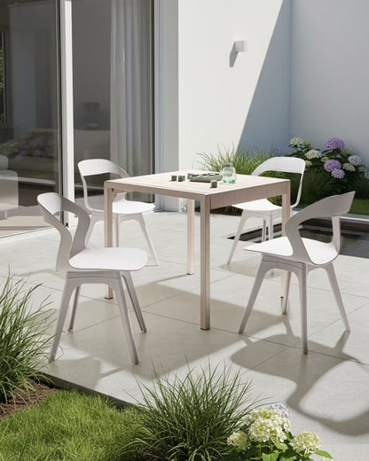 Havebordsstol Lachania 4-Pak Beige