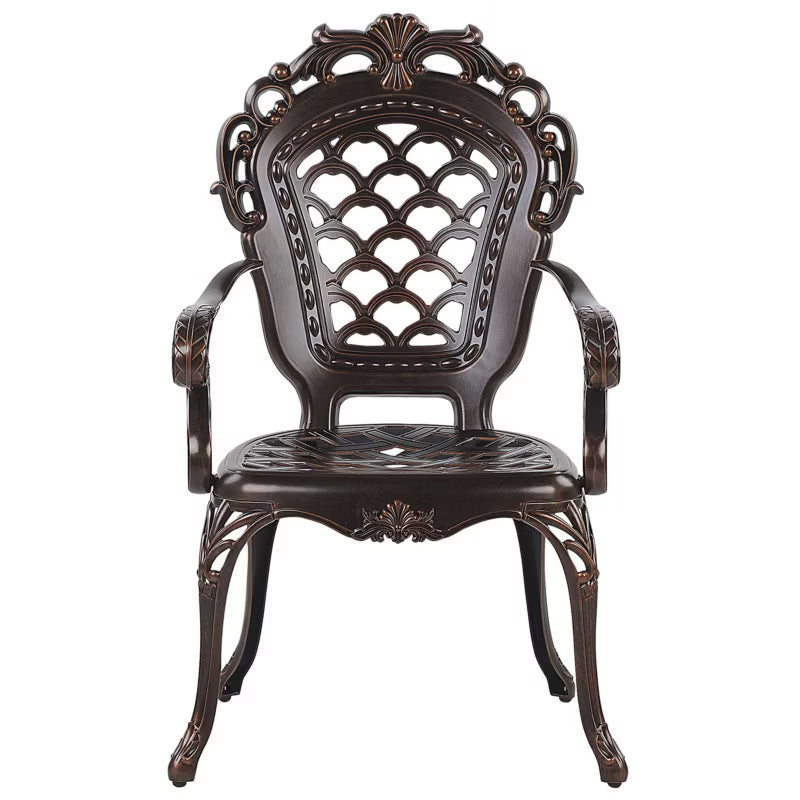 Havebordsstol Lizzano 69x58 cm Mørkebrun Sæt med 2 Stk