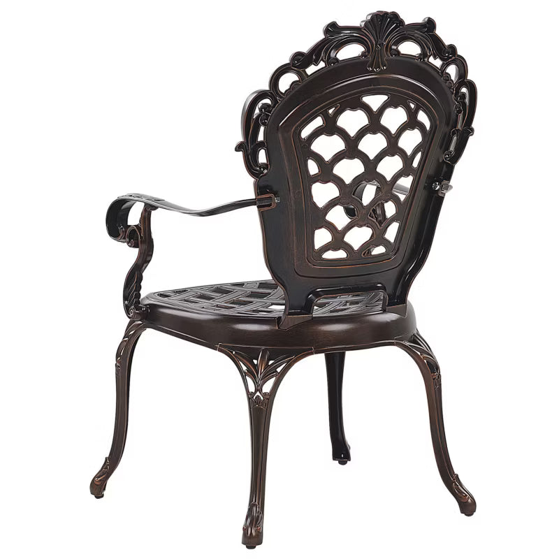 Havebordsstol Lizzano 69x58 cm Mørkebrun Sæt med 2 Stk