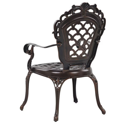 Havebordsstol Lizzano 69x58 cm Mørkebrun Sæt med 2 Stk