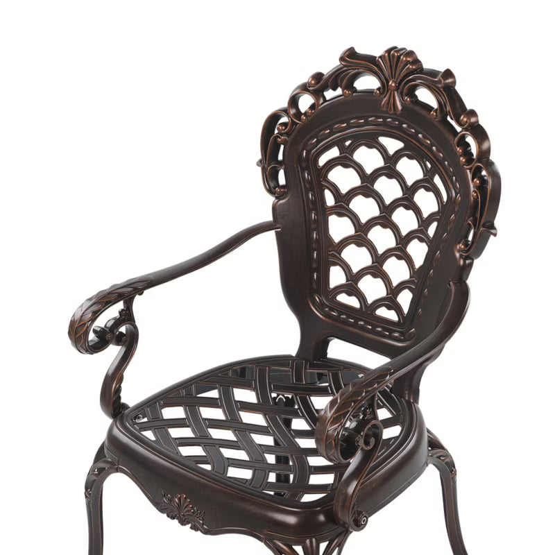 Havebordsstol Lizzano 69x58 cm Mørkebrun Sæt med 2 Stk