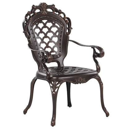 Havebordsstol Lizzano 69x58 cm Mørkebrun Sæt med 2 Stk