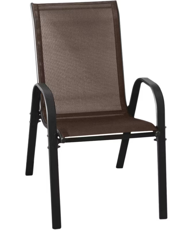 Havebordsstol Metal Brun 4 Stk