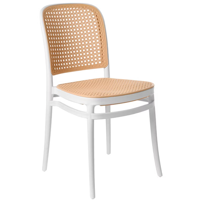 Havebordsstol Plose 4-Pak Hvid og Beige