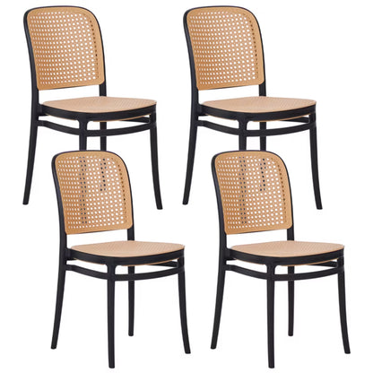 Havebordsstol Plose 41x43x85 cm Beige 4 Stk.
