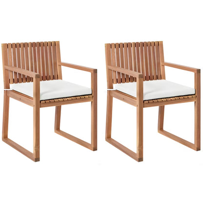 Havebordsstol Sassari II Premium 54x59x80 cm Akacietræ 2 Stk.