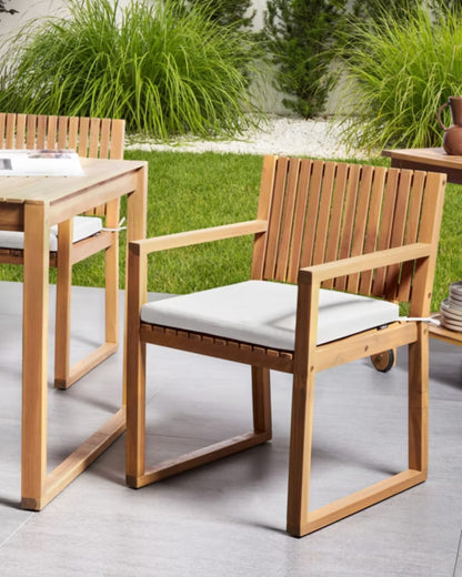 Havebordsstol Sassari II Premium 54x59x80 cm Akacietræ 2 Stk.