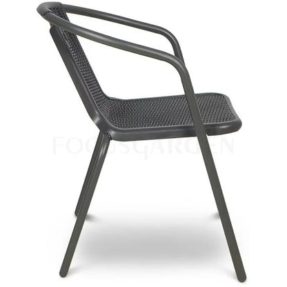 Havebordsstol Simple 55x57x72 cm Grafit 8 Stk.
