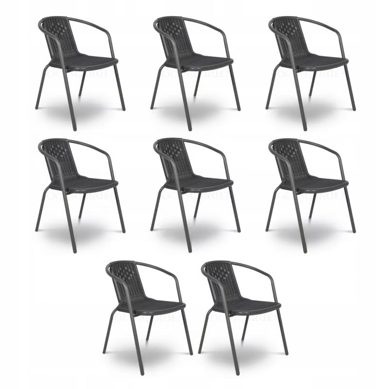 Havebordsstol Simple 55x57x72 cm Grafit 8 Stk.