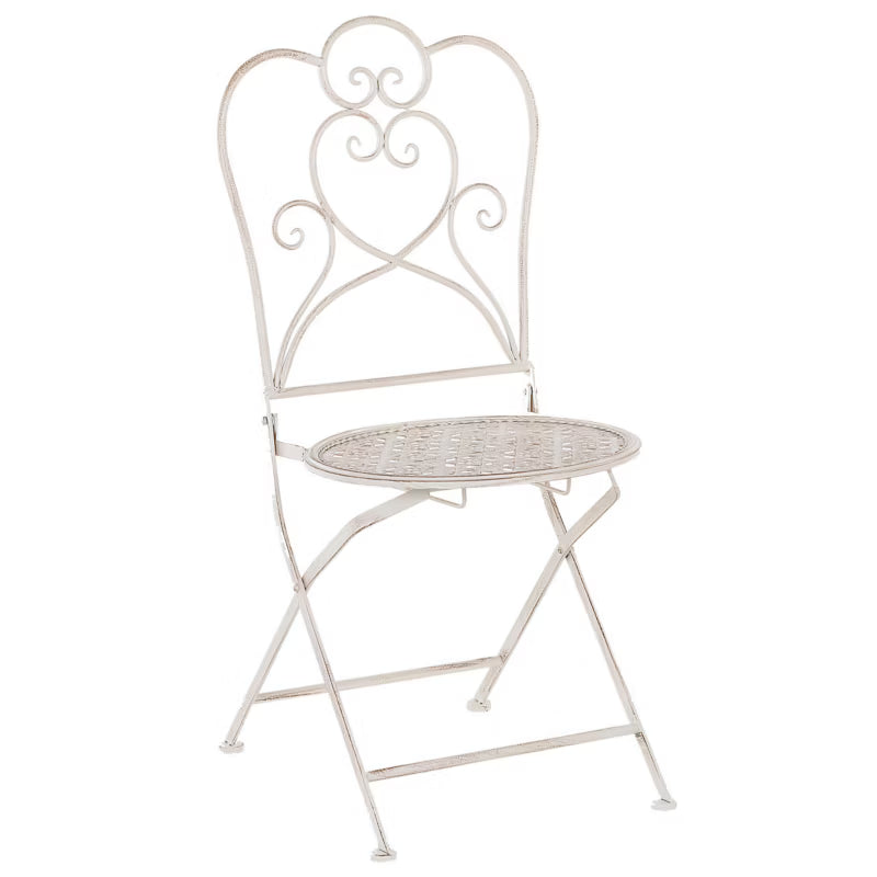 Havebordsstol Trieste Sammenklappelig Lys Beige 2 Stk