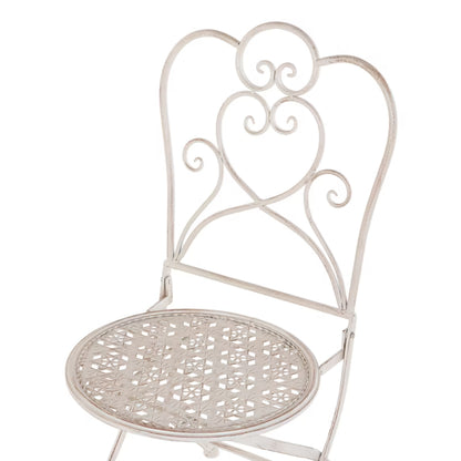 Havebordsstol Trieste Sammenklappelig Lys Beige 2 Stk
