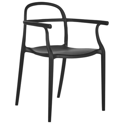Havebordsstol Vidor 53x51 cm Sort Sæt af 2