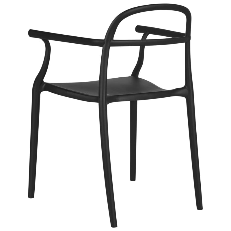 Havebordsstol Vidor 53x51 cm Sort Sæt af 2
