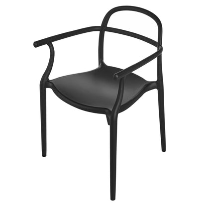 Havebordsstol Vidor 53x51 cm Sort Sæt af 2