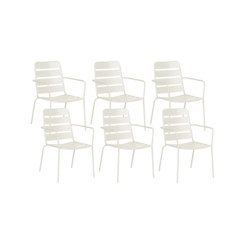 Havebordsstole 6 Stk. Terenzo Lys Beige Metal