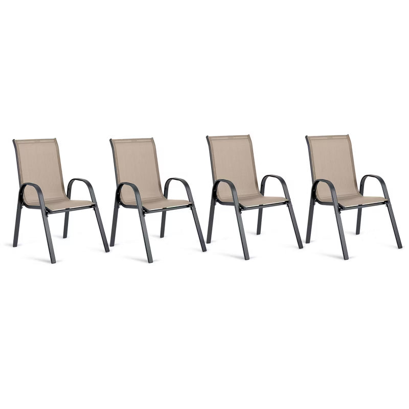 Havebordsstole 53x73x93,5 cm Beige 4 Stk.