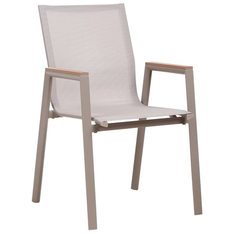 Havebordsstole Tiano 4 Stk Stabelbare Aluminium