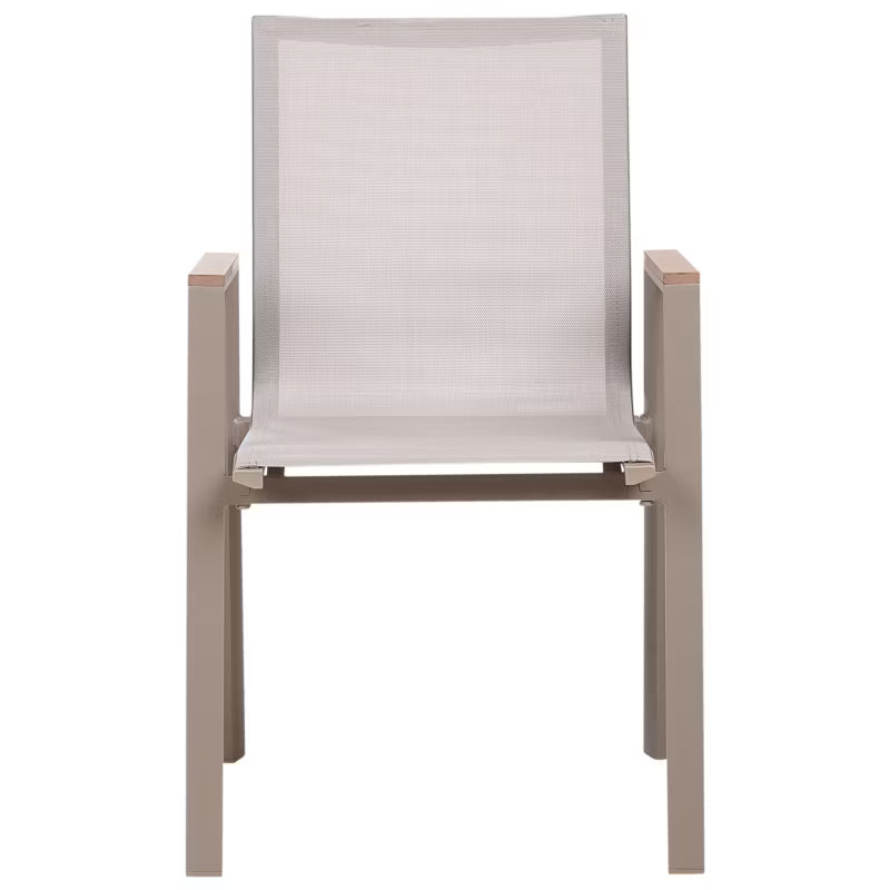 Havebordsstole Tiano 4 Stk Stabelbare Aluminium