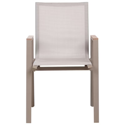 Havebordsstole Tiano 4 Stk Stabelbare Aluminium