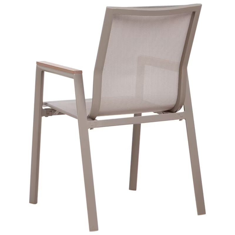 Havebordsstole Tiano 4 Stk Stabelbare Aluminium