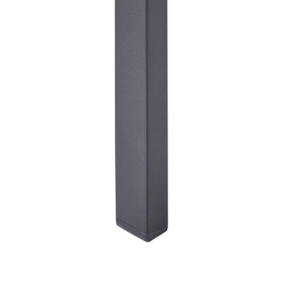 Havebordsstole Vernio 6 Stk. Sort Aluminium