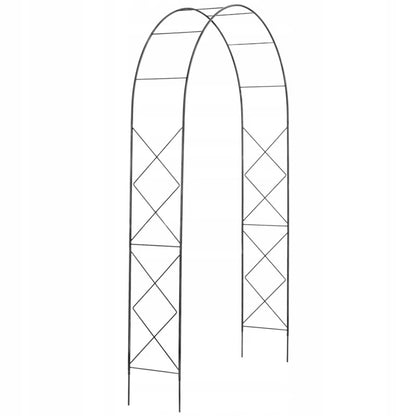 Havebue 255 cm Sort Stål
