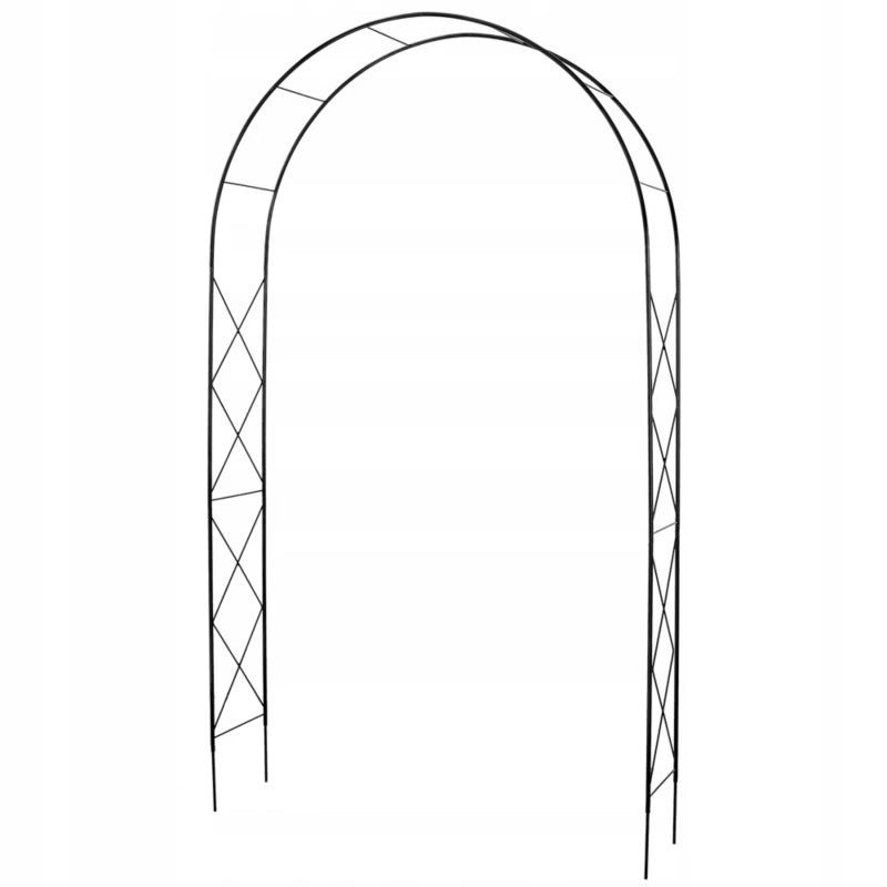 Havebue 255 cm Sort Stål