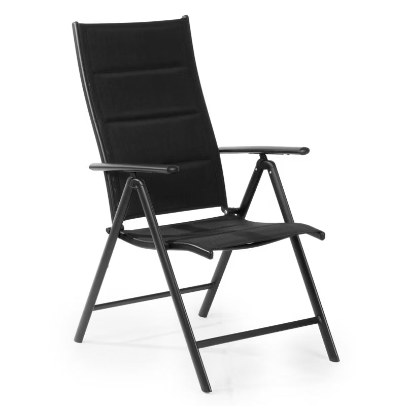 Havebuestol FDZN 5016 55x47x105 cm Sort Aluminium