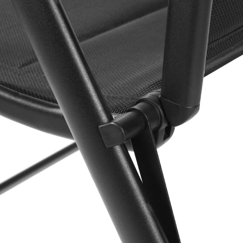 Havebuestol FDZN 5016 55x47x105 cm Sort Aluminium