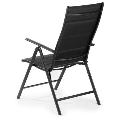 Havebuestol FDZN 5016 55x47x105 cm Sort Aluminium