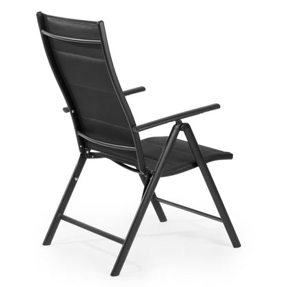Havebuestol FDZN 5016 55x47x105 cm Sort Aluminium