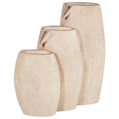 Havefontæne Arkle 63x28x70 cm Beige med LED