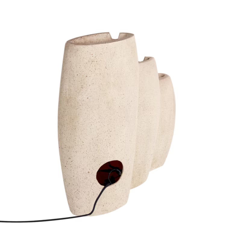 Havefontæne Arkle 63x28x70 cm Beige med LED