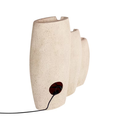 Havefontæne Arkle 63x28x70 cm Beige med LED