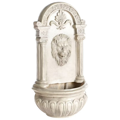 Havefontæne Marmore 40x40x75 cm Lys Beige LED
