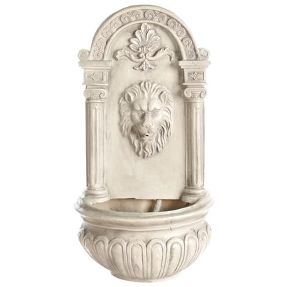 Havefontæne Marmore 40x40x75 cm Lys Beige LED