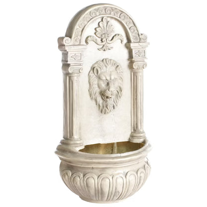 Havefontæne Marmore 40x40x75 cm Lys Beige LED