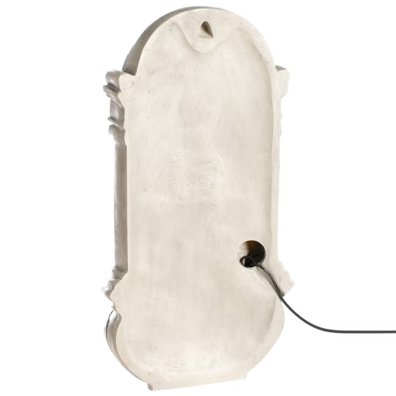 Havefontæne Marmore 40x40x75 cm Lys Beige LED