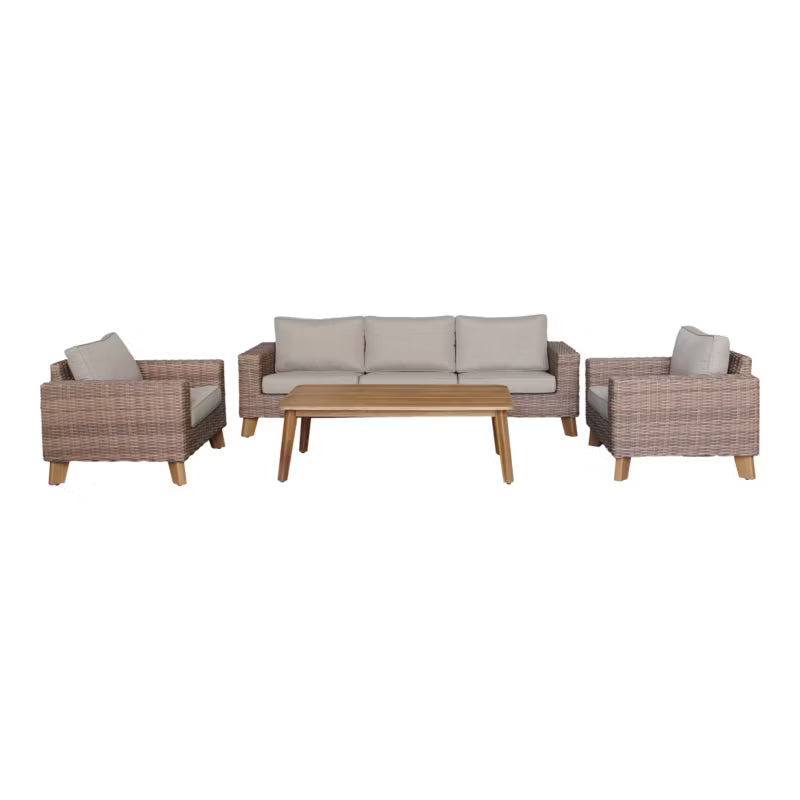 Havefotele Takutea 103x89 cm Brun 2 Stk.